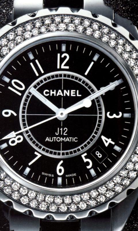 Das Chanel Diamond Watch Wallpaper 480x800