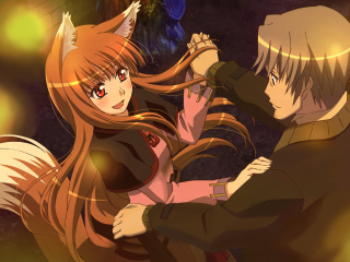 Das Minitokyo Spice And Wolf Wallpaper 320x240