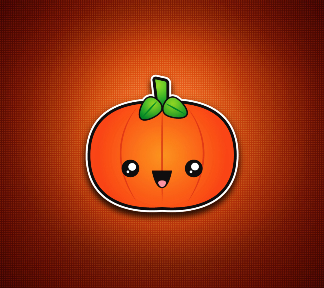 Fondo de pantalla Cute Orange Pumpkin 1080x960