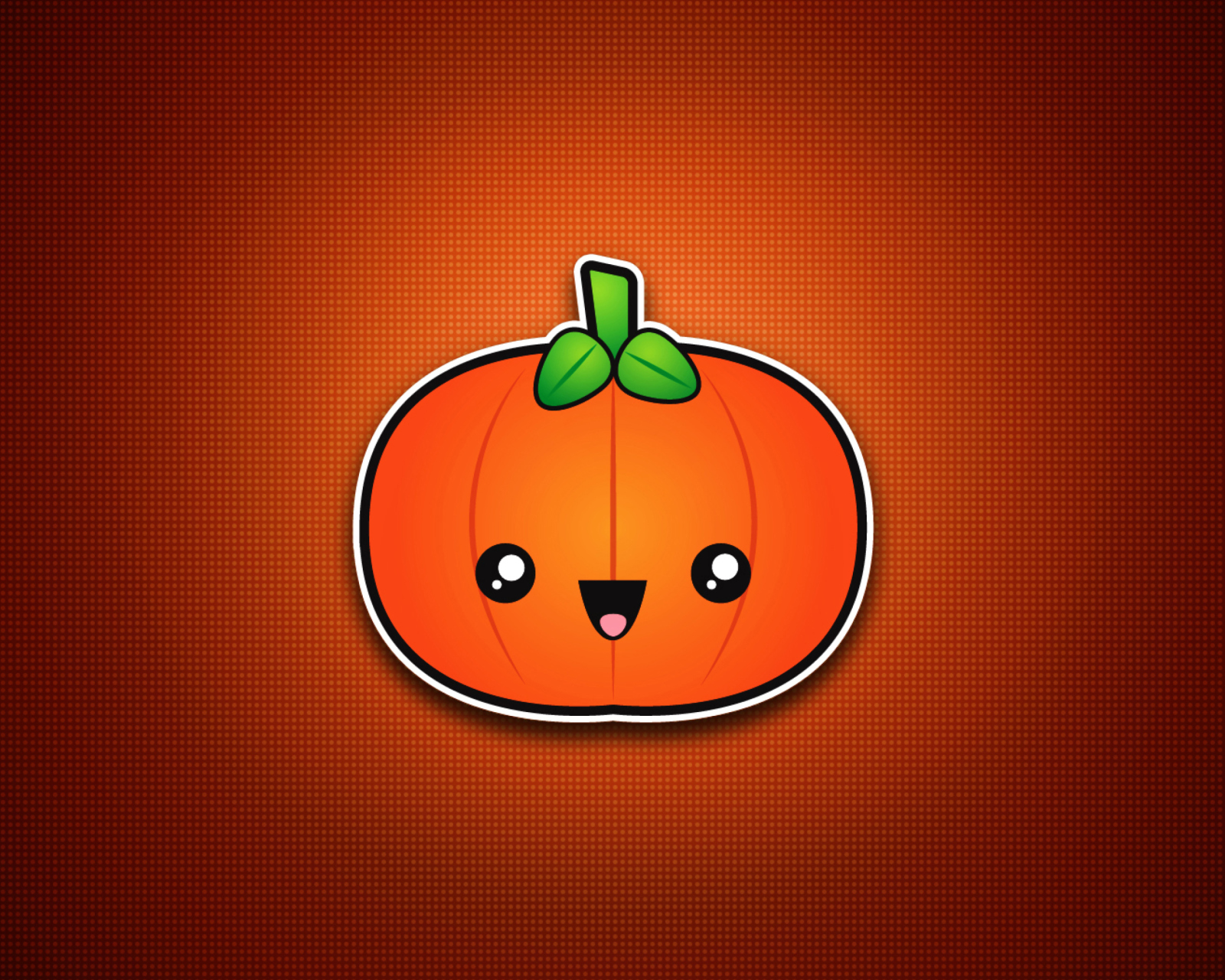 Fondo de pantalla Cute Orange Pumpkin 1600x1280