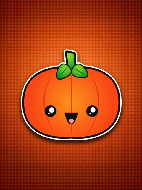 Sfondi Cute Orange Pumpkin 480x640