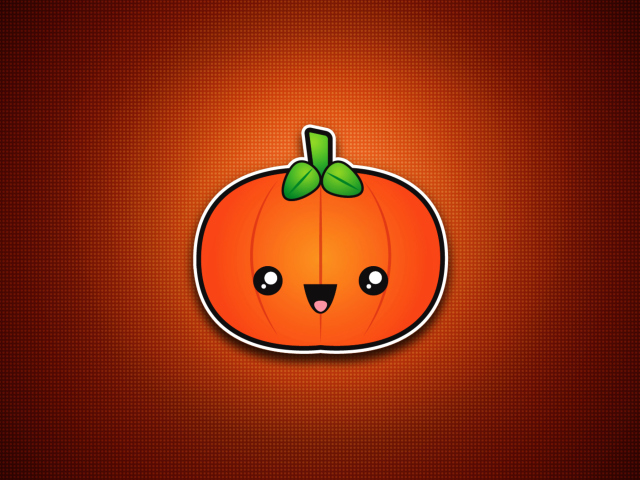 Screenshot №1 pro téma Cute Orange Pumpkin 640x480