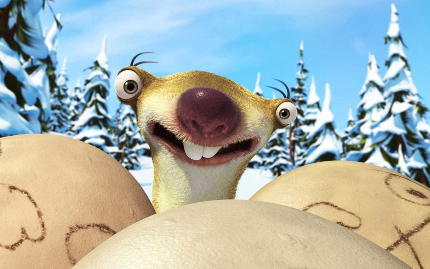 Das Ice Age Dawn of Dinosaurs Sloth Wallpaper 1440x900