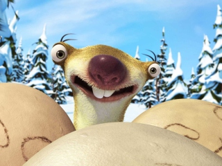 Ice Age Dawn of Dinosaurs Sloth wallpaper 320x240
