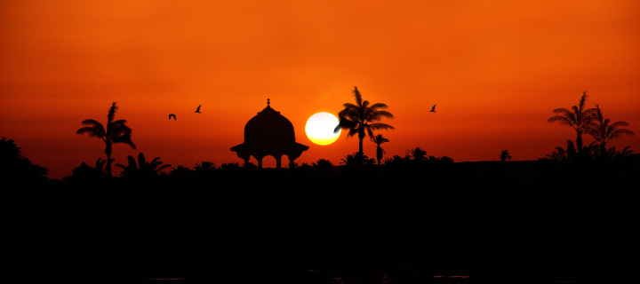 Screenshot №1 pro téma Egypt Nile Sunset 720x320