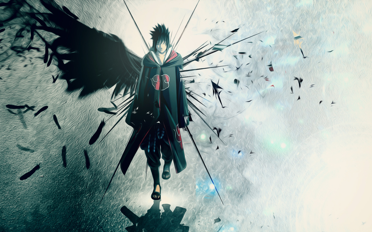 Screenshot №1 pro téma Naruto, Sasuke 1280x800