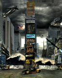 Fondo de pantalla Times Square Disaster 128x160