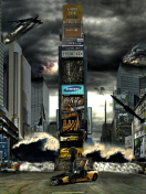Das Times Square Disaster Wallpaper 132x176