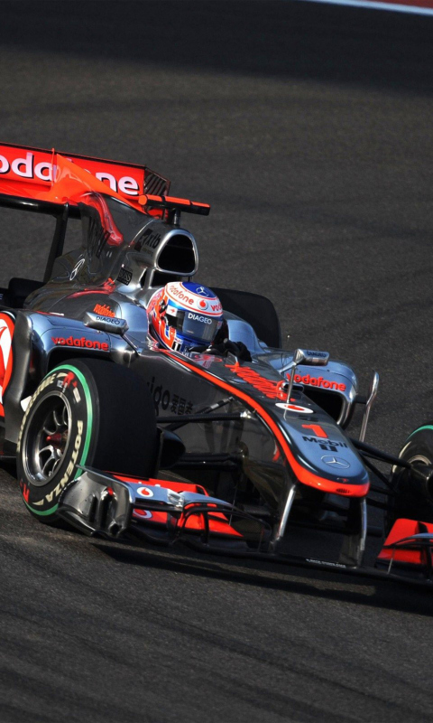 Обои Jenson Button - Mclaren F1 480x800