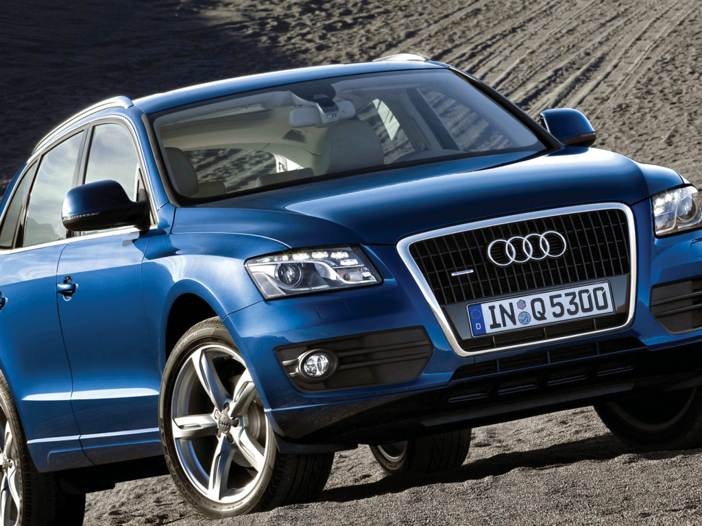 Das Audi Q5 Blue Wallpaper 1024x768