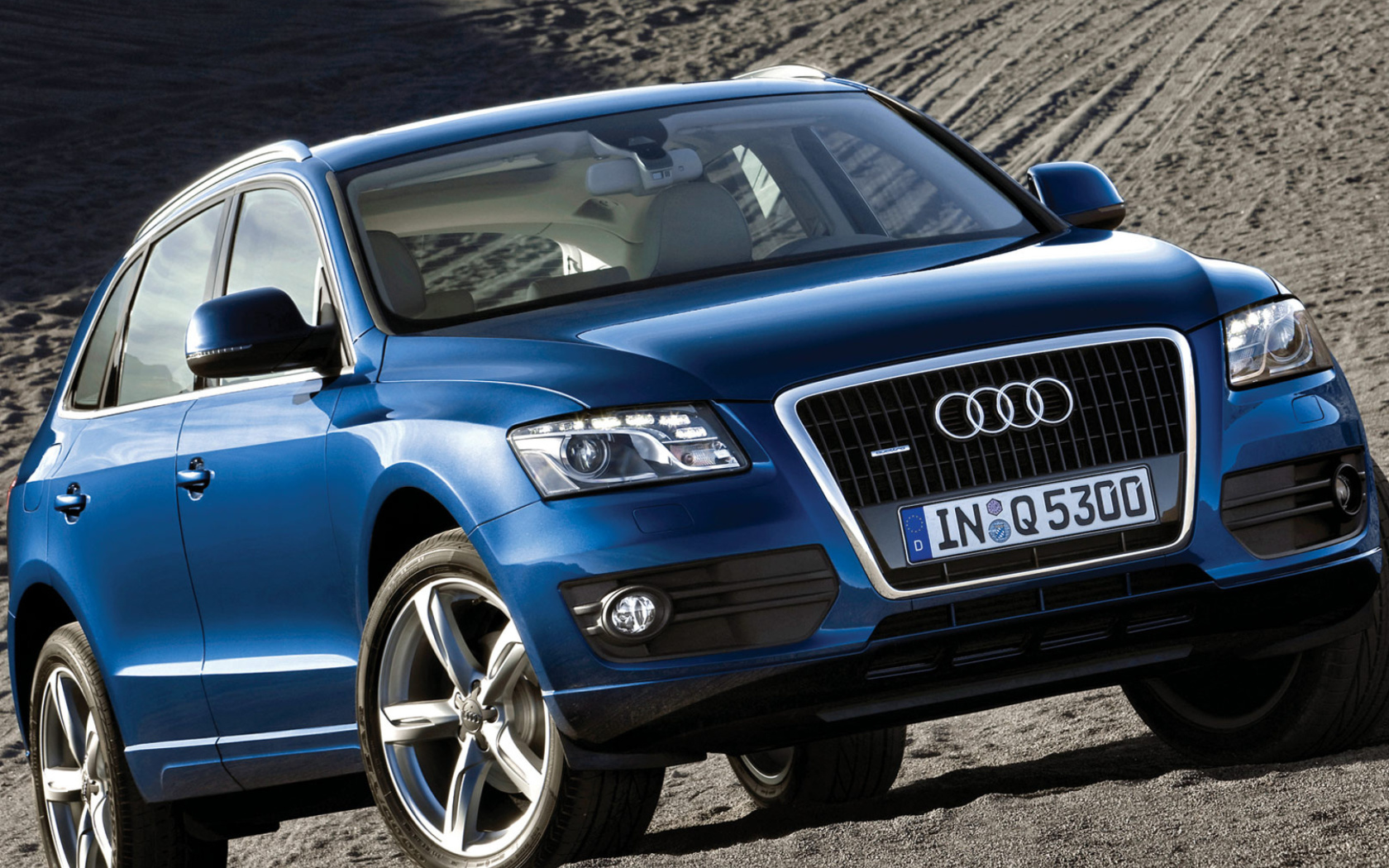 Обои Audi Q5 Blue 1680x1050