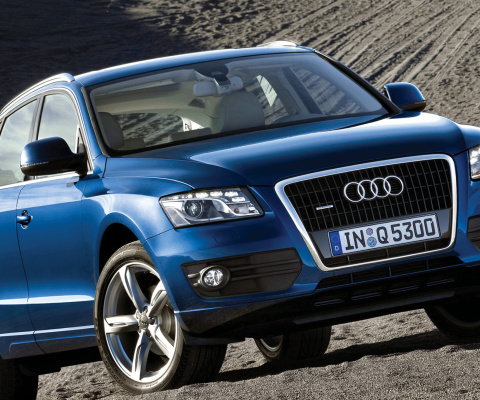 Sfondi Audi Q5 Blue 480x400