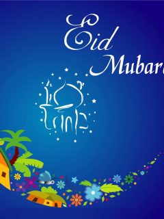 Das Eid Mubarak - Eid al-Adha Wallpaper 240x320