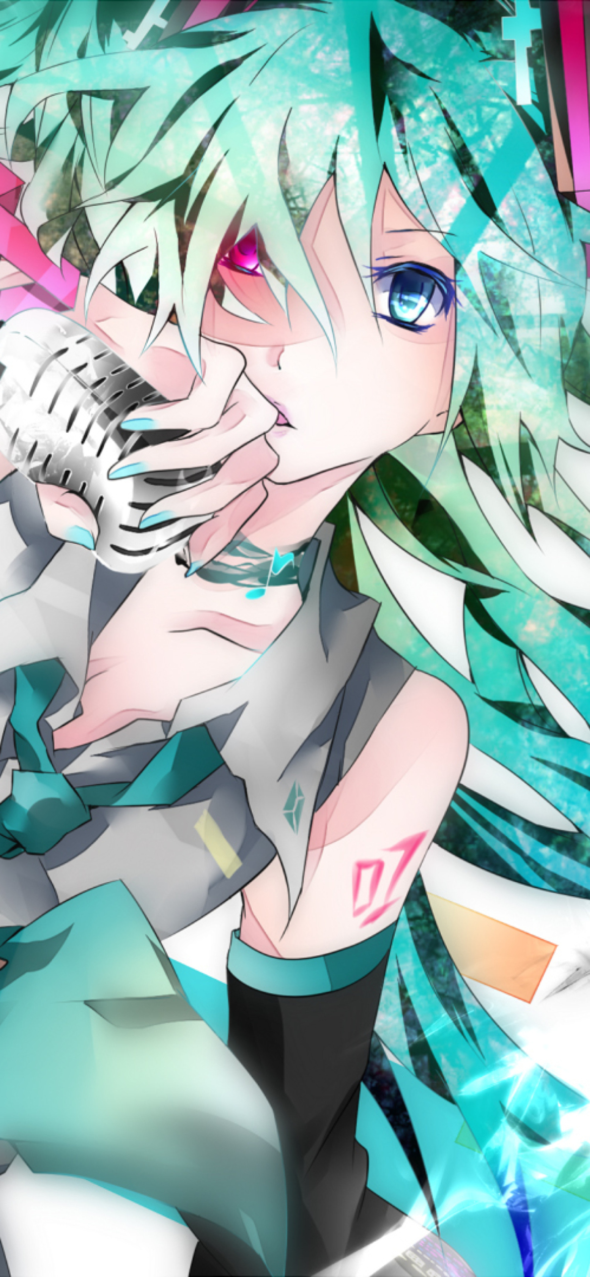 Das Hatsune Miku, Vocaloid Wallpaper 1170x2532