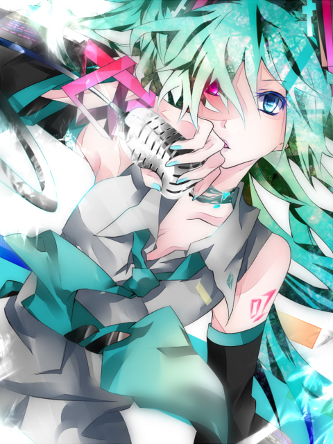 Das Hatsune Miku, Vocaloid Wallpaper 480x640