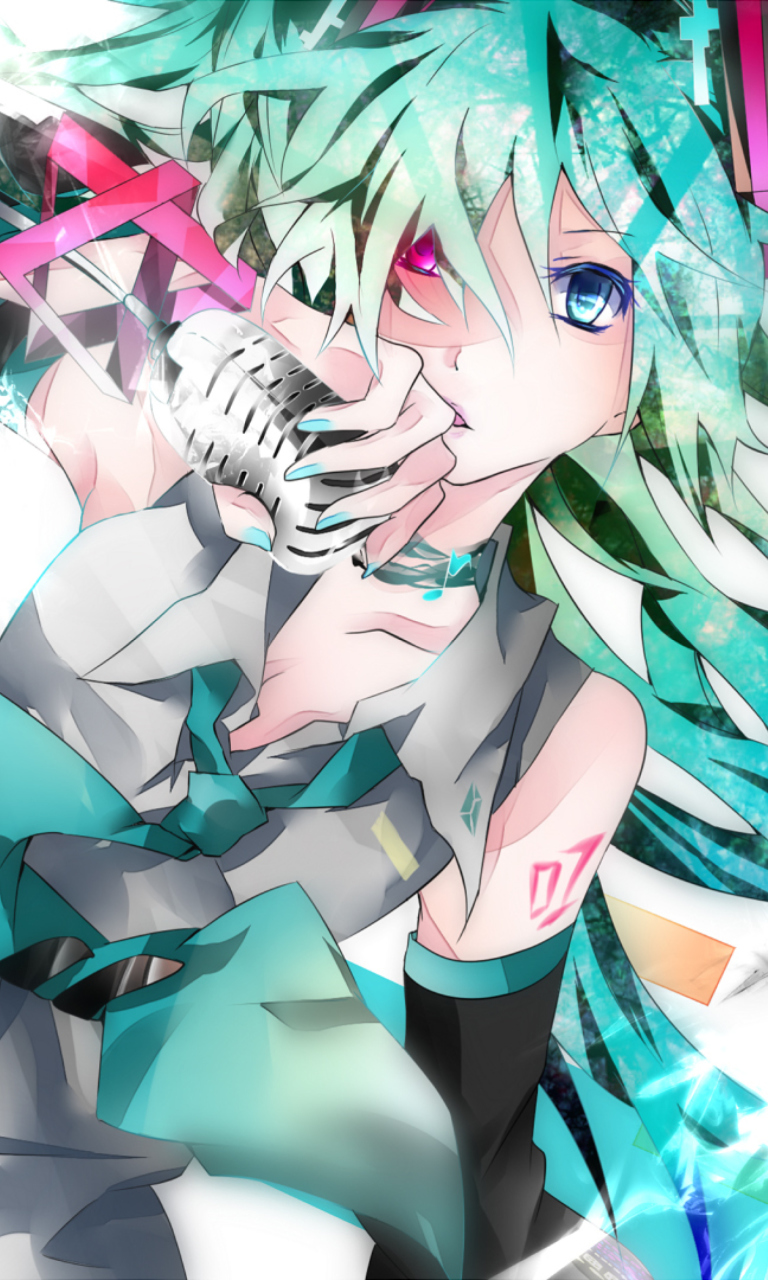 Das Hatsune Miku, Vocaloid Wallpaper 768x1280