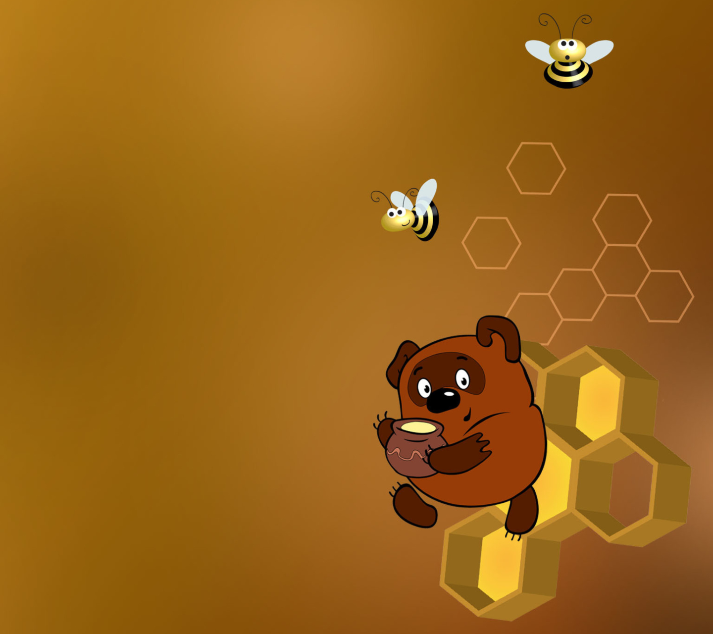 Screenshot №1 pro téma Winnie-The-Pooh And Honey 1440x1280