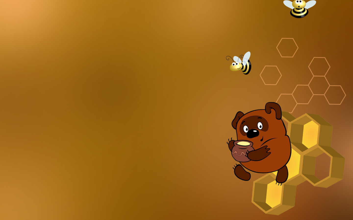 Winnie-The-Pooh And Honey wallpaper 1440x900