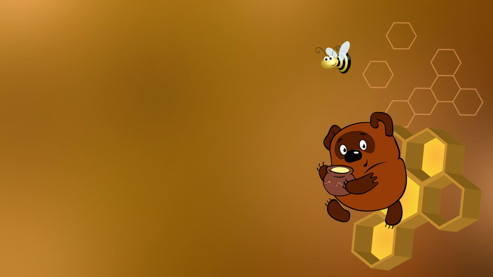 Fondo de pantalla Winnie-The-Pooh And Honey 1600x900