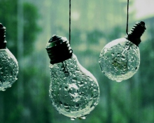Screenshot №1 pro téma Light Bulbs And Water Drops 220x176