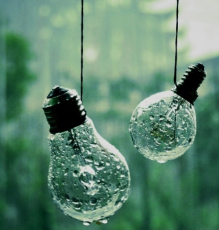 Light Bulbs And Water Drops papel de parede para celular para 128x128