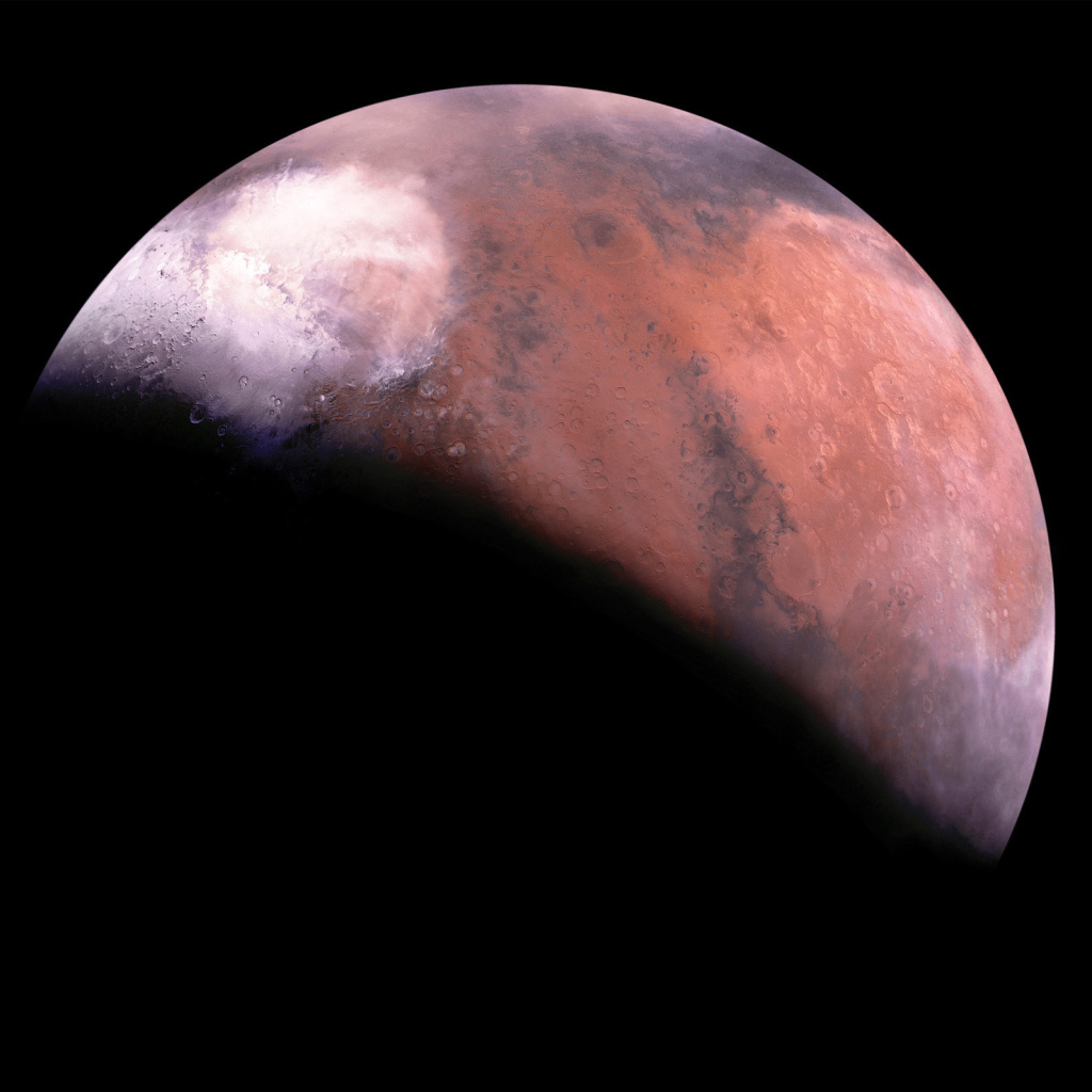 Das Mars Eclipse Wallpaper 1024x1024