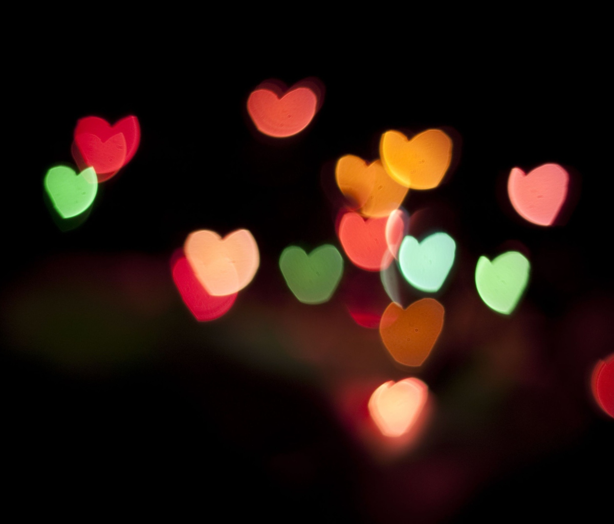 Hearts Bokeh wallpaper 1200x1024