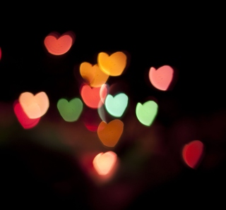 Hearts Bokeh sfondi gratuiti per 1024x1024