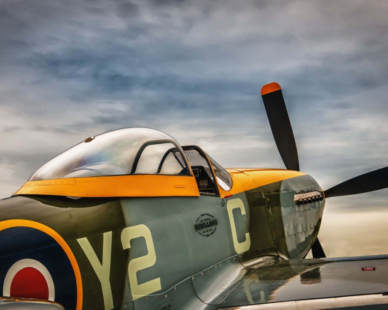 Обои North American P 51 Mustang Air Fighter in World War 2 1280x1024
