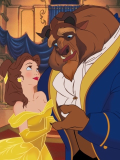 Das Beauty And The Beast Wallpaper 240x320