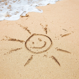 Kostenloses Sun On Sand Wallpaper für iPad Air