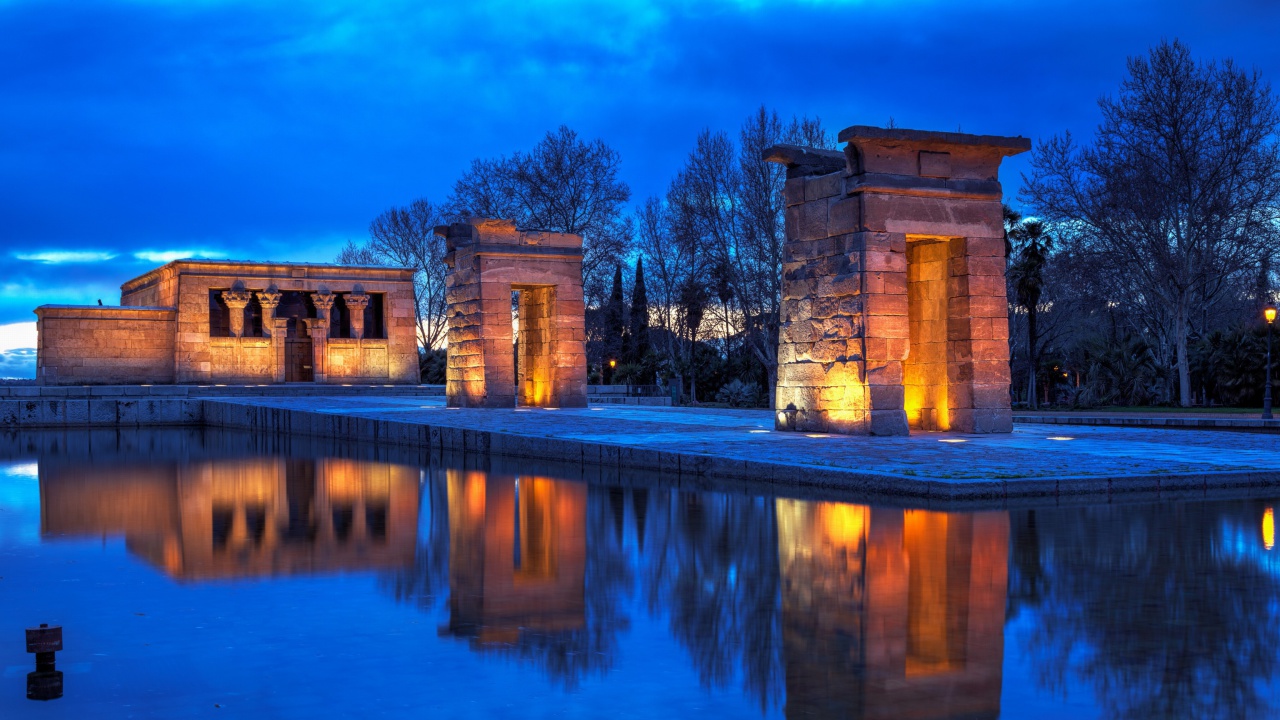 Debod Temple - Madrid wallpaper 1280x720