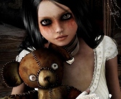 Fondo de pantalla Girl With Teddy Bear 176x144