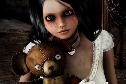 Girl With Teddy Bear screenshot #1 480x320