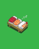 Обои Sleeping Sushi 128x160