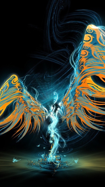 Abstract Angel wallpaper 360x640