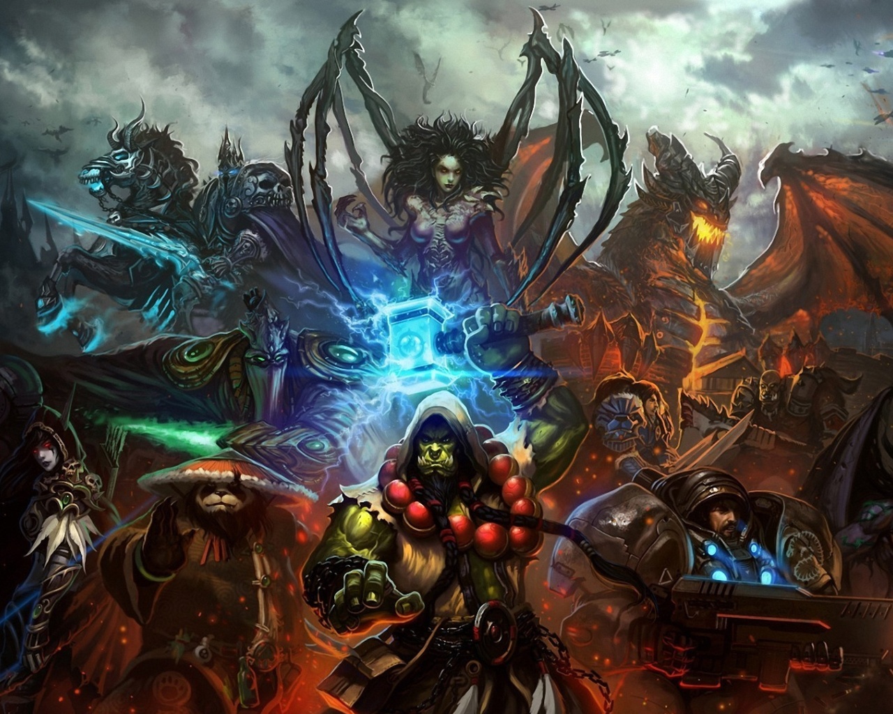Fondo de pantalla World of Warcraft Mists of Pandaria 1280x1024