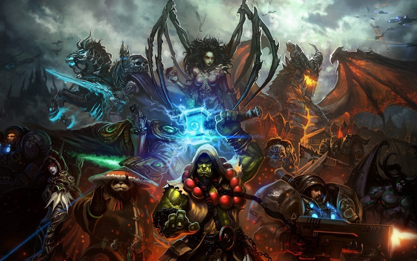 Обои World of Warcraft Mists of Pandaria 1440x900