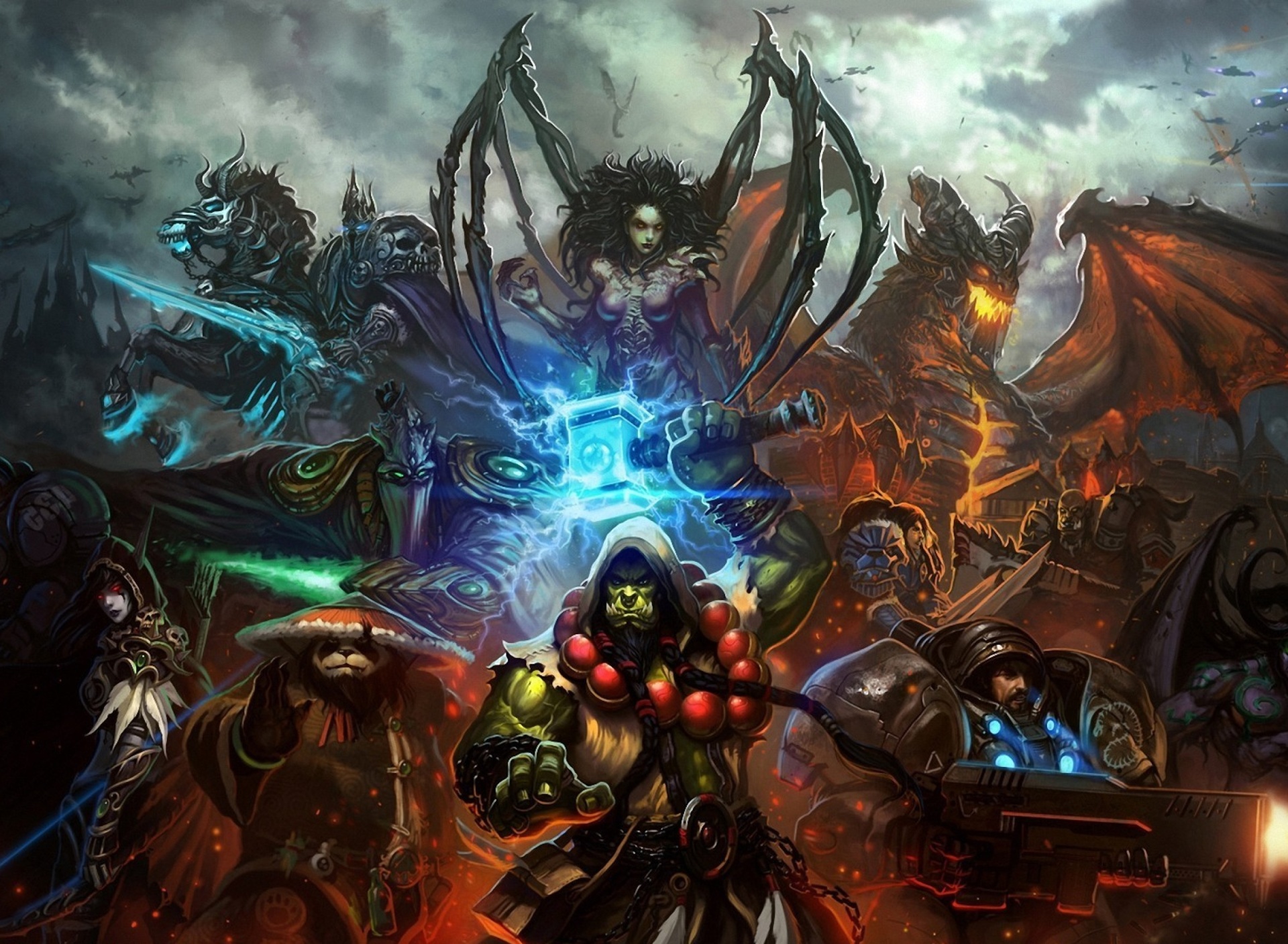 Обои World of Warcraft Mists of Pandaria 1920x1408
