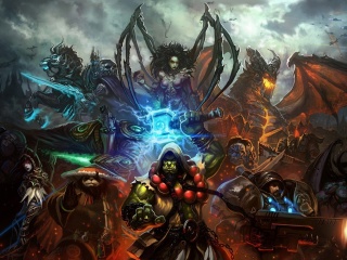 Das World of Warcraft Mists of Pandaria Wallpaper 320x240