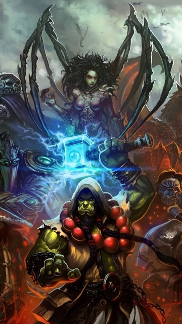 Обои World of Warcraft Mists of Pandaria 360x640