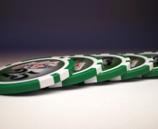 Das Texas Holdem Poker Chips Wallpaper 176x144