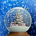 Screenshot №1 pro téma New Year Globe Ball 128x128