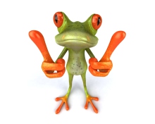3D Frog Thumbs Up screenshot #1 220x176
