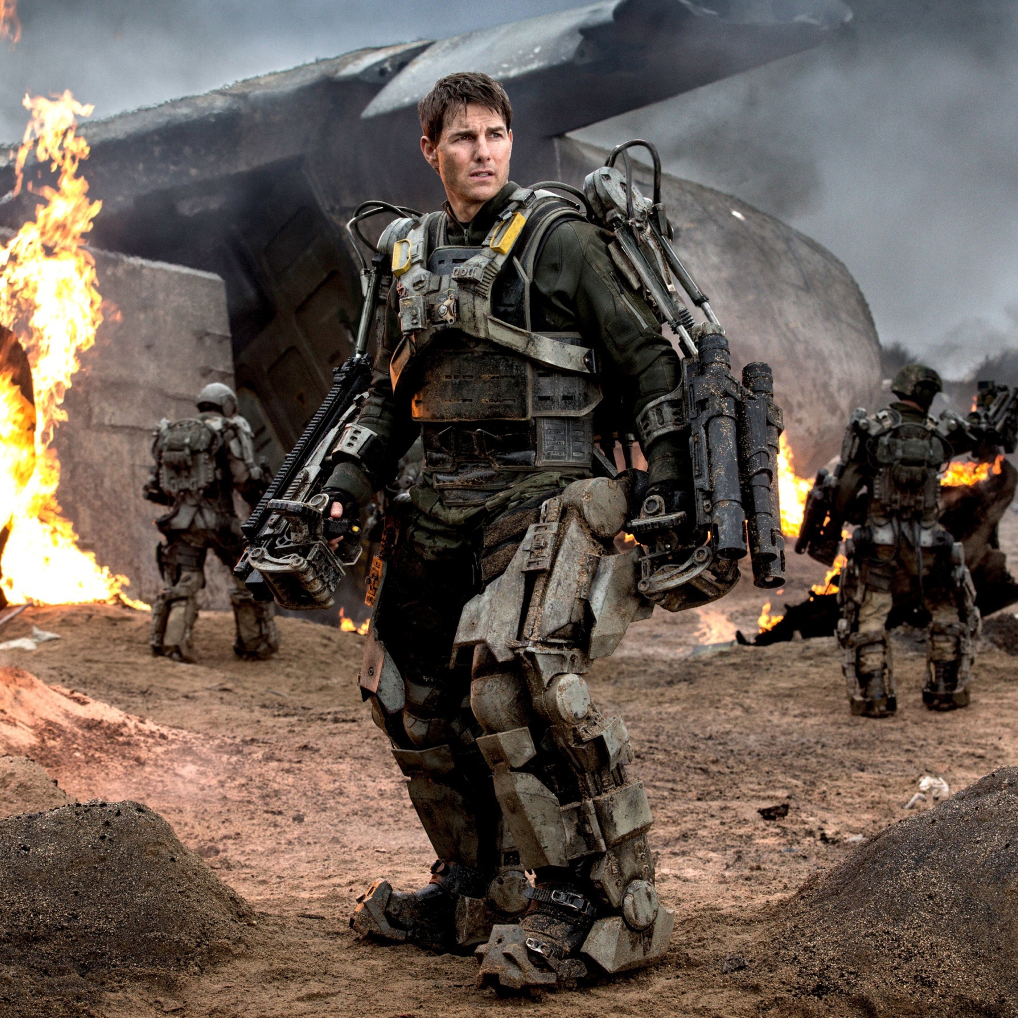 Das Edge Of Tomorrow With Tom Cruise Wallpaper 2048x2048