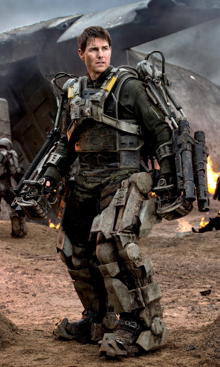 Edge Of Tomorrow With Tom Cruise wallpaper 768x1280