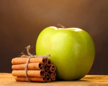 Green Apple And Cinnamon Steaks wallpaper 220x176