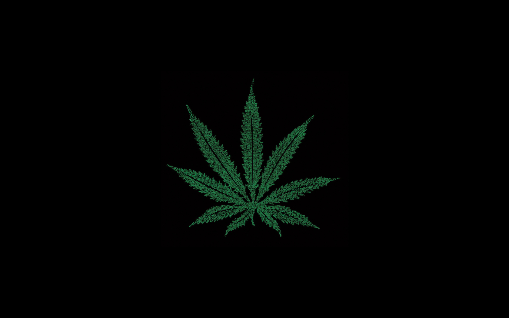Fondo de pantalla Marijuana Leaf 1680x1050