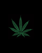 Das Marijuana Leaf Wallpaper 176x220