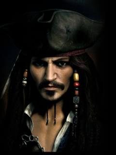 Fondo de pantalla Captain Jack Sparrow 240x320
